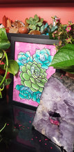Load image into Gallery viewer, Succulent flower Australian floral tattoo inspired artwork