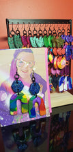 Load image into Gallery viewer, Rainbow pride handmade glitter polymer clay earrings
