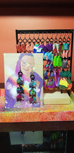 Load image into Gallery viewer, Tiptoe through the tulips glitter handmade earrings polymer clay