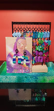 Load image into Gallery viewer, Clouds & rainbows glitter handmade earrings polymer clay