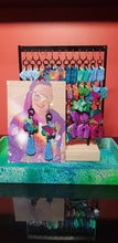 Load image into Gallery viewer, Alaskan sky glitter handmade earrings polymer clay