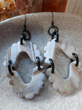 Load image into Gallery viewer, River sand dangle handmade earrings polymer clay earthy