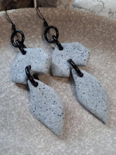 Load image into Gallery viewer, River rock dangle handmade earrings polymer clay earthy