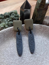 Load image into Gallery viewer, Slade stud handmade earrings polymer clay earthy