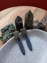 Load image into Gallery viewer, Slade stud handmade earrings polymer clay earthy