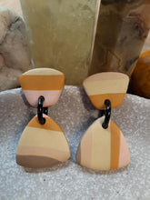 Load image into Gallery viewer, Rise & shine stud handmade earrings polymer clay earthy