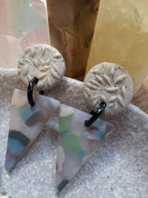 Load image into Gallery viewer, Little seedling stud handmade earrings polymer clay earthy
