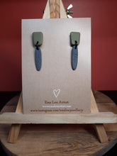 Load image into Gallery viewer, Slade stud handmade earrings polymer clay earthy