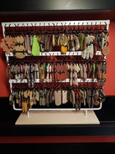 Load image into Gallery viewer, Snowflakes dangle handmade earrings polymer clay earthy