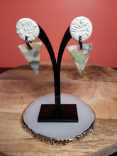 Load image into Gallery viewer, Little seedling stud handmade earrings polymer clay earthy