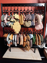 Load image into Gallery viewer, Stormy sky stud handmade earrings polymer clay earthy