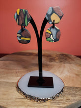 Load image into Gallery viewer, Leadlight gum nuts stud handmade earrings polymer clay earthy