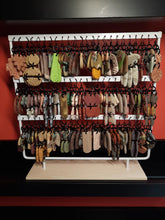 Load image into Gallery viewer, SALE Forest wood dangle handmade earrings polymer clay earthy