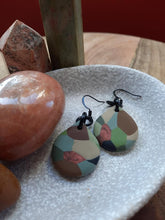 Load image into Gallery viewer, Magic forest dangle handmade earrings polymer clay earthy