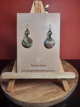 Load image into Gallery viewer, Magic forest dangle handmade earrings polymer clay earthy