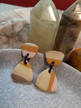 Load image into Gallery viewer, Rise & shine stud handmade earrings polymer clay earthy