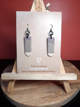 Load image into Gallery viewer, feathered wings dangle handmade earrings polymer clay earthy