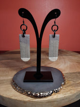 Load image into Gallery viewer, feathered wings dangle handmade earrings polymer clay earthy