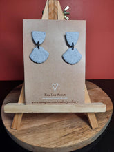 Load image into Gallery viewer, Granite stud handmade earrings polymer clay earthy