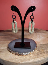 Load image into Gallery viewer, She oak dangle handmade earrings polymer clay earthy