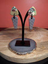 Load image into Gallery viewer, Fallen timber stud handmade earrings polymer clay earthy