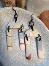 Load image into Gallery viewer, SALE Pastel pretties dangle handmade earrings polymer clay earthy