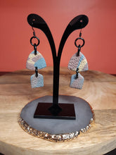 Load image into Gallery viewer, SALE River rocks dangle handmade earrings polymer clay earthy