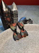 Load image into Gallery viewer, Tulips stud handmade earrings polymer clay earthy
