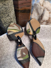 Load image into Gallery viewer, SALE Gumdrop studs handmade earrings polymer clay earthy