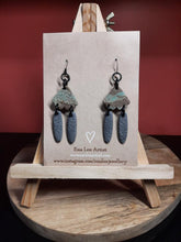 Load image into Gallery viewer, SALE Hawk wings dangle handmade earrings polymer clay earthy