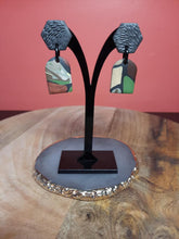 Load image into Gallery viewer, SALE Rookwood stud handmade earrings polymer clay earthy