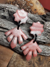 Load image into Gallery viewer, SALE Rose bud stud handmade earrings polymer clay earthy