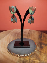 Load image into Gallery viewer, Tulips stud handmade earrings polymer clay earthy