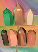 Load image into Gallery viewer, Resin crystal set in earthy forest tones