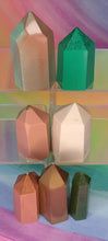 Load image into Gallery viewer, Resin crystal set in earthy forest tones
