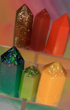 Load image into Gallery viewer, Resin crystal set in summer fruit tones