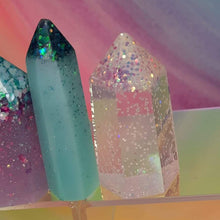Load image into Gallery viewer, Resin crystal set in frozen ice tones