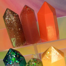 Load image into Gallery viewer, Resin crystal set in summer fruit tones