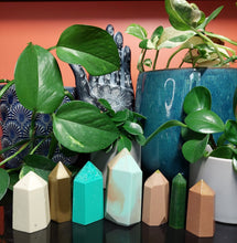 Load image into Gallery viewer, Resin crystal set in earthy forest tones