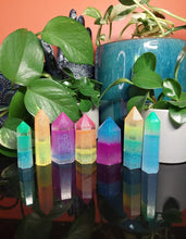 Load image into Gallery viewer, Resin crystal set in layered glitter tones
