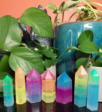 Load image into Gallery viewer, Resin crystal set in layered glitter tones