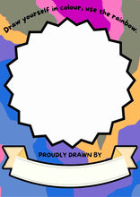 Load image into Gallery viewer, Draw yourself is colour FREE PRINTABLE digital download
