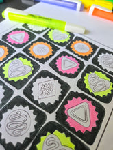 Load image into Gallery viewer, Colour in your own Chocolate box treats FREE PRINTABLE digital download
