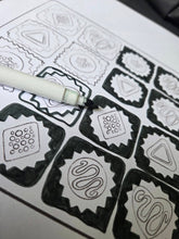 Load image into Gallery viewer, Colour in your own Chocolate box treats FREE PRINTABLE digital download
