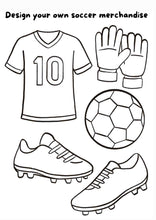 Load image into Gallery viewer, Design your own soccer gear FREE PRINTABLE digital download
