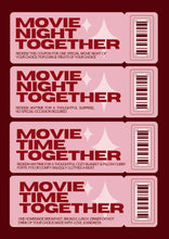 Load image into Gallery viewer, DIY Movie night activity vouchers FREE Printables
