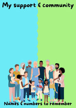 Load image into Gallery viewer, My community &amp; support FREE PRINTABLE digital download
