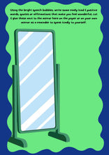 Load image into Gallery viewer, Self love bubble notes on mirror FREE PRINTABLE Digital product
