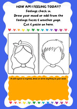 Load image into Gallery viewer, How am i feeling activity? FREE PRINTABLE set of 3 pages.
