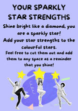 Load image into Gallery viewer, Star strengths rainbow FREE PRINTABLE digital downloads
